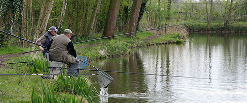 Gavere - Vissen aan de oude Schelde (©) Peter Van Damme